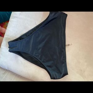 Black highwaisted swim suit bottoms